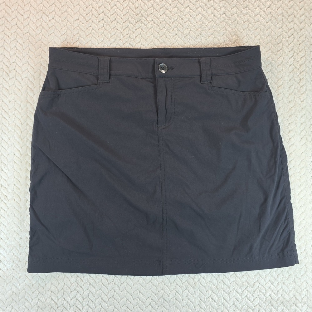 Eddie Bauer Travex Women Black Stretch Mini Skort Size 4 Active Hiking Travel
